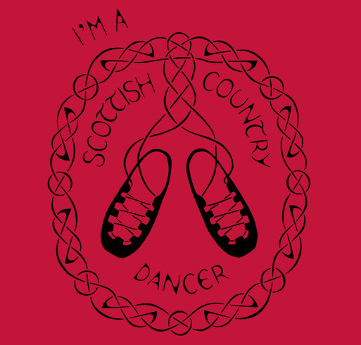 Scottish Country Dancers of Portland 2025 T-Shirt Fundraiser shirt design - zoomed