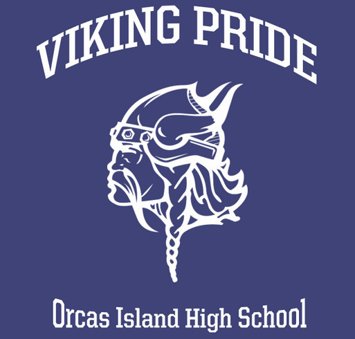 Orcas Island High School ASB Spirit Campaign shirt design - zoomed