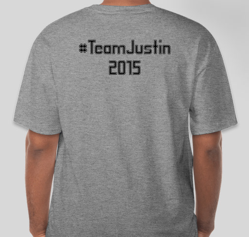 Team Justin Fundraiser - unisex shirt design - back