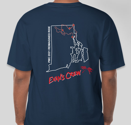 DIPG Research: Evan's Crew Fundraiser Fundraiser - unisex shirt design - back