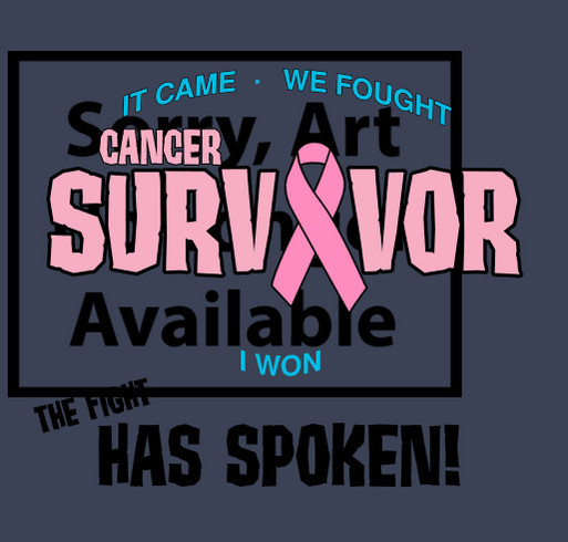 Moms Fight Against Cancer shirt design - zoomed