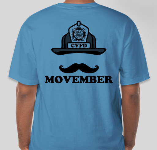CVFD Firefighters Support Movember Fundraiser - unisex shirt design - back