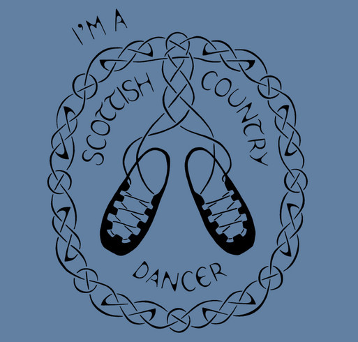 Scottish Country Dancers of Portland 2025 T-Shirt Fundraiser shirt design - zoomed