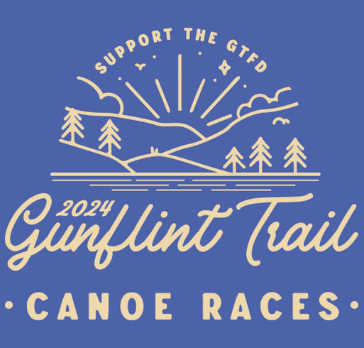 Gunflint Trail Canoe Races 2024- Tumbler shirt design - zoomed
