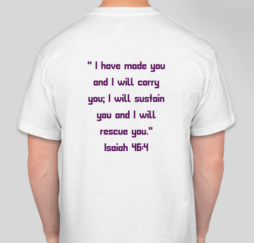 "TEAM CHUCK WILDER" Fundraiser - unisex shirt design - back