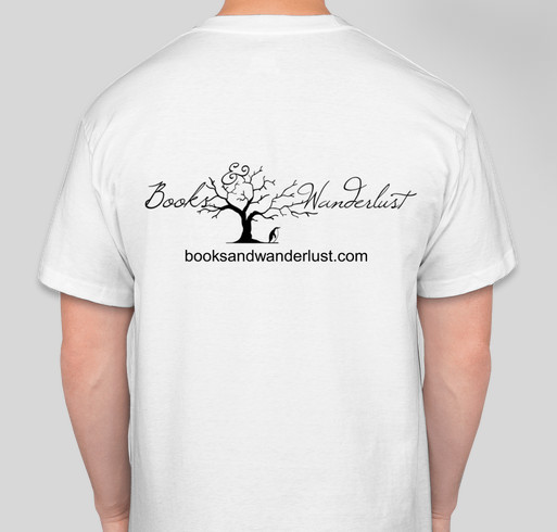 Books&Wanderlust Non-Profit Organization Fundraiser - unisex shirt design - back