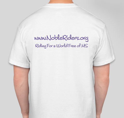 Noble Riders Bike MS 2014 Fundraiser - unisex shirt design - back