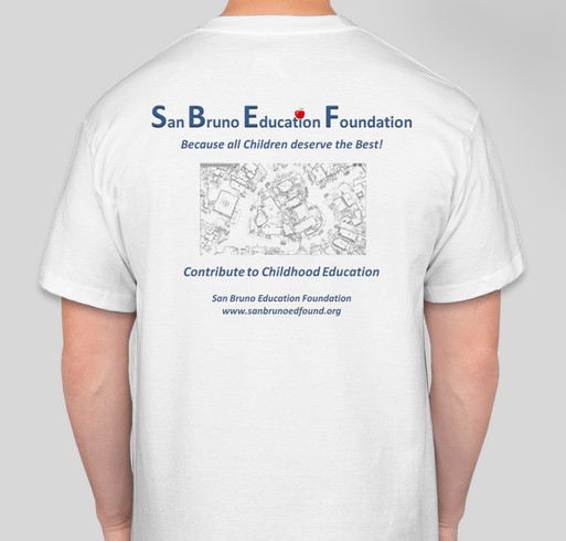 San Bruno Education Foundation Fundraiser - unisex shirt design - back