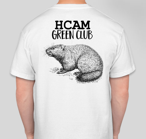 HCAM Green Club T-Shirt & Tie Dye Party Fundraiser - unisex shirt design - back
