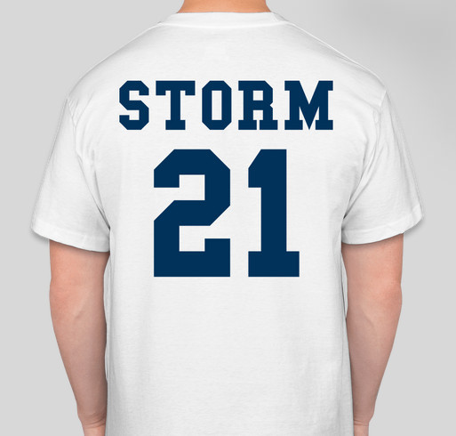 Storm Homecoming Shirt 2021 (White) Fundraiser - unisex shirt design - back
