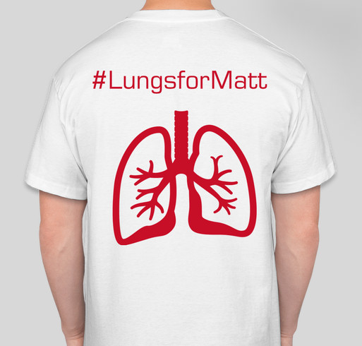Matt's Incredible Mission Fundraiser - unisex shirt design - back
