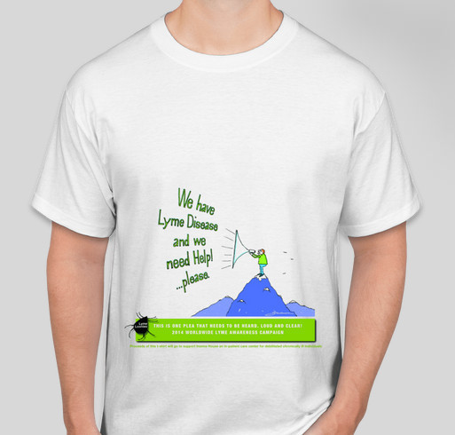 2014 Lyme Awareness Campaign Fundraiser - unisex shirt design - front