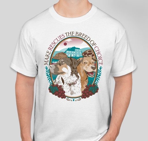 2 Traveling Dogs New Adventures! Fundraiser - unisex shirt design - small