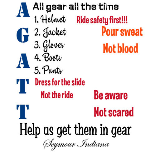 All gear all the time shirt design - zoomed
