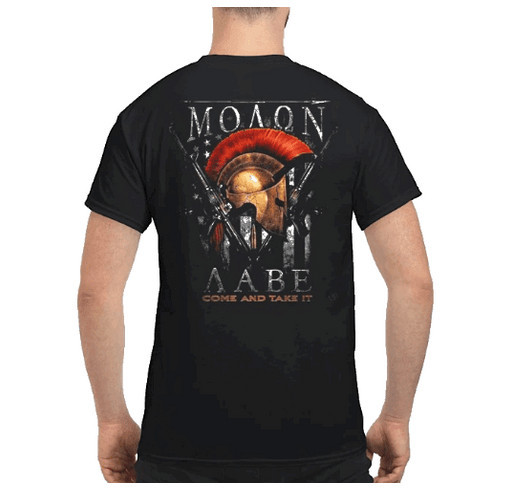 Molon labe come and take it shirt shirt design - zoomed