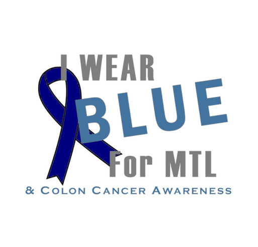 Wear Blue for MTL - support team LYON! shirt design - zoomed