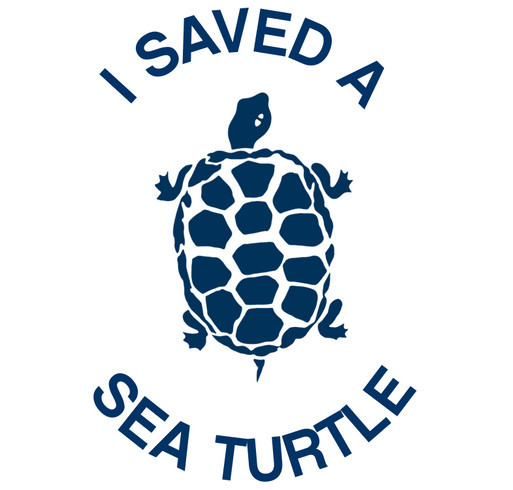 Save sea turtles. shirt design - zoomed
