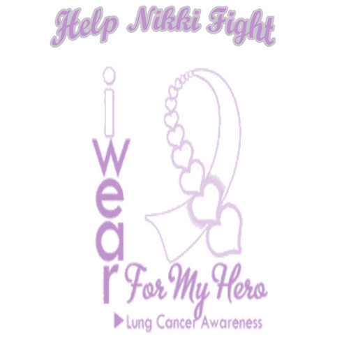 Nicole Schwantes-Dhaene Lung Cancer Fund shirt design - zoomed