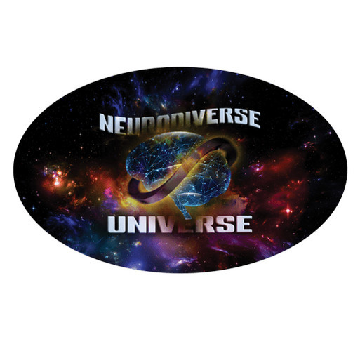 Neurodiverse Universe T-shirt Fundraiser shirt design - zoomed