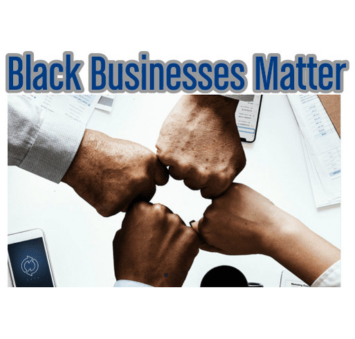 LBL Black Businesses Matter shirt design - zoomed