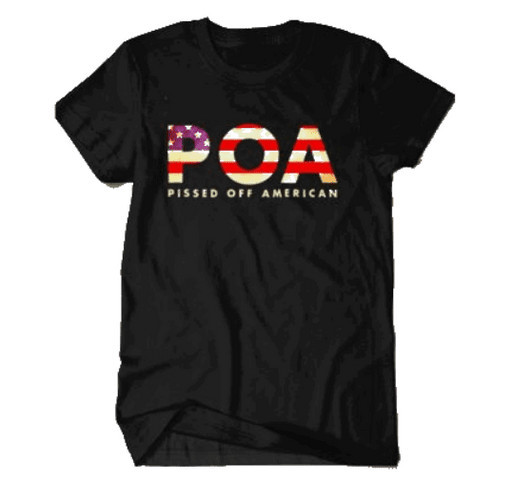 Best pOA pissed off American shirt - Teesunflower shirt design - zoomed