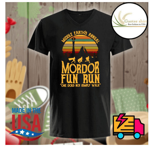 Middle Earth S Annual Mordor Fun Run One Does Not Simply Walk Vintage Shirt Custom Ink Fundraising One does not simply walker to mordor. custom ink