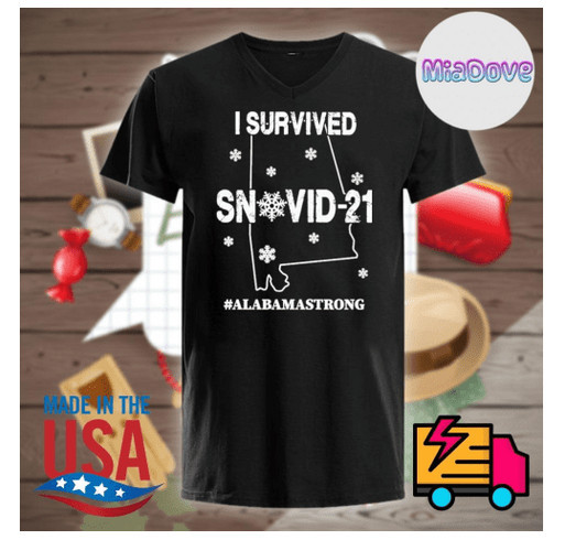 I survived Snovid 21 Alabama strong shirt shirt design - zoomed