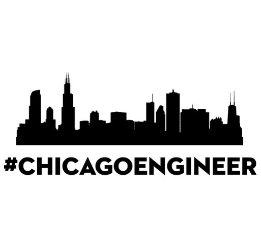 Chicago Engineers Foundation Gear shirt design - zoomed