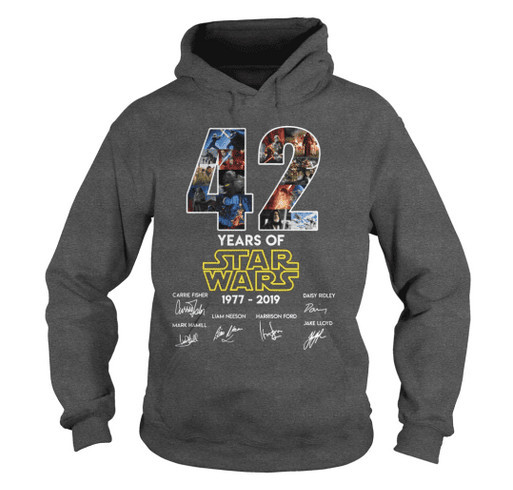 (HOT) 42 years of Star Wars 1977 2019 Shirt shirt design - zoomed