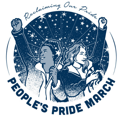People's Pride March 2018 shirt design - zoomed