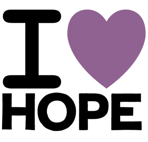 For the Love of Hope, Fight Cancer! shirt design - zoomed