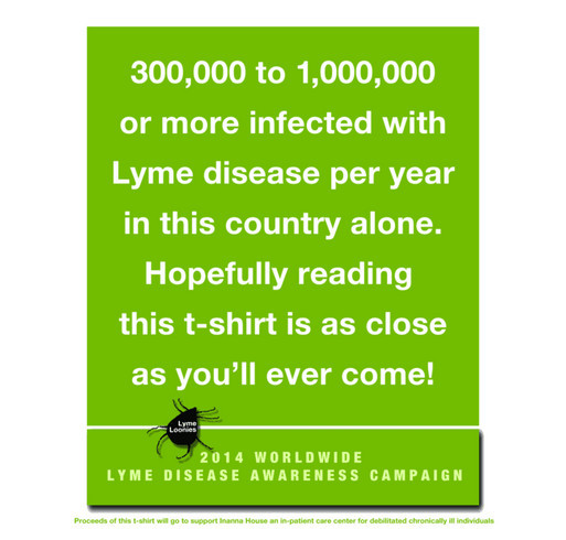 2014 Lyme Awareness Campaign shirt design - zoomed