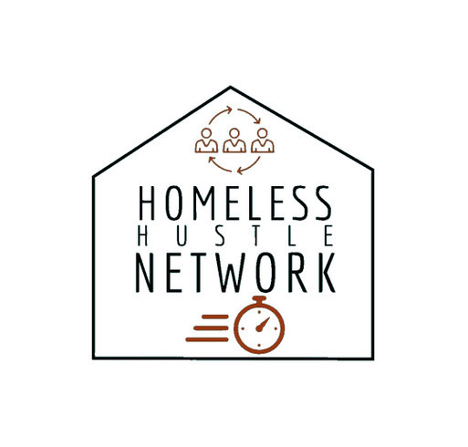 Homeless Hustle Network Swag Fundraiser shirt design - zoomed