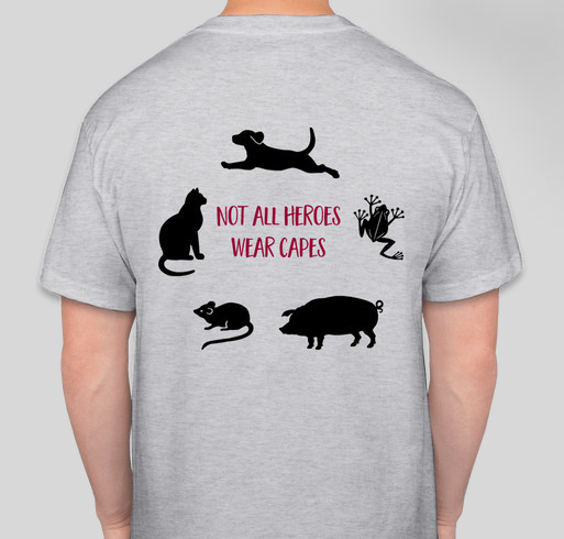 Show your support for our Animal Heroes Fundraiser - unisex shirt design - back