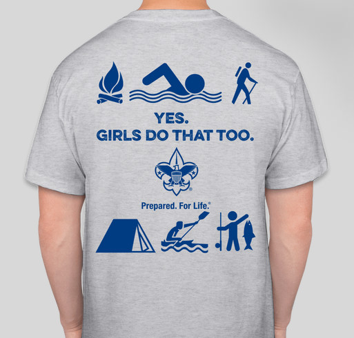 Girls Do That! Fundraiser - unisex shirt design - back