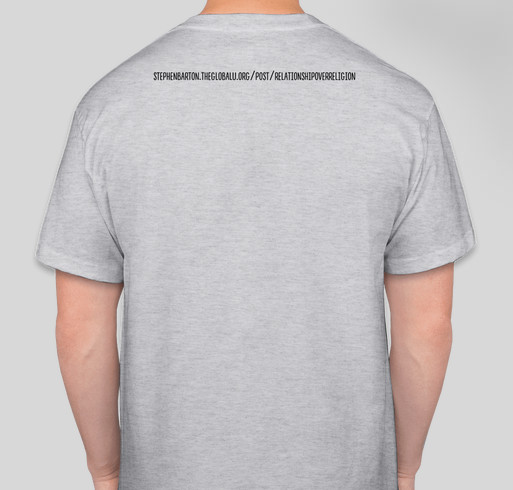 Relationship over Religion Fundraiser - unisex shirt design - back