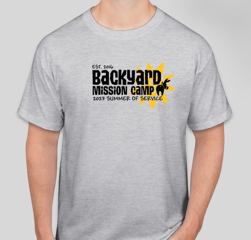 2023 Backyard Mission Camp: Summer of Service Fundraiser - unisex shirt design - front
