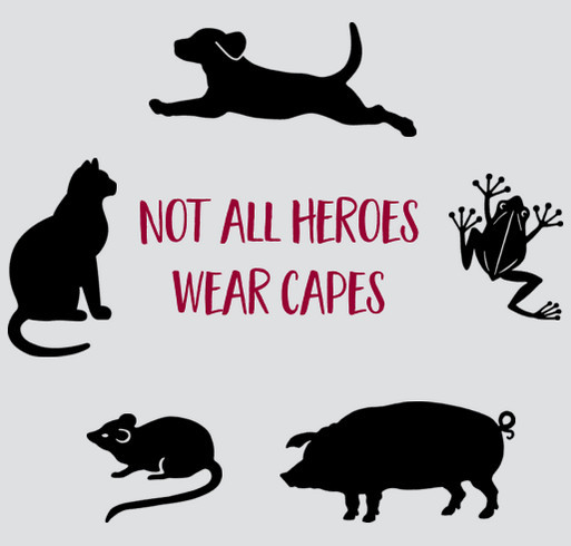 Show your support for our Animal Heroes shirt design - zoomed