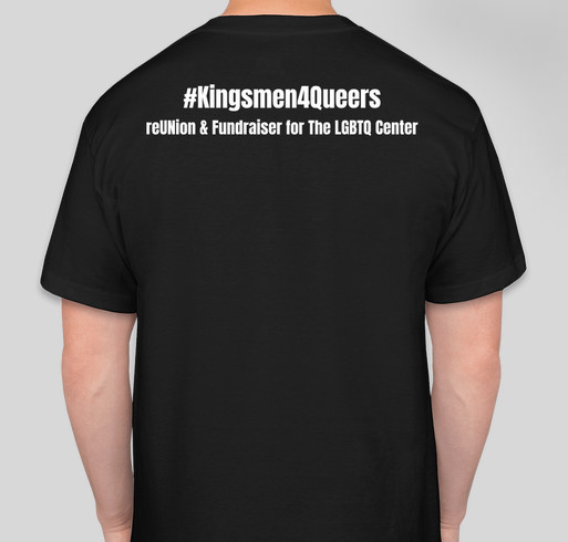 Kingsmen for Queers Fundraiser - unisex shirt design - back