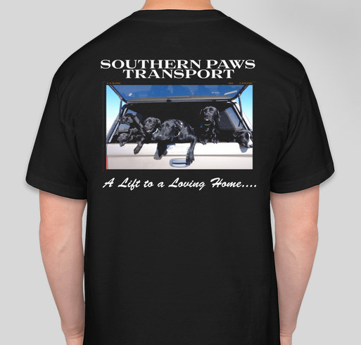 Support Southern Paws Transport Fundraiser - unisex shirt design - back