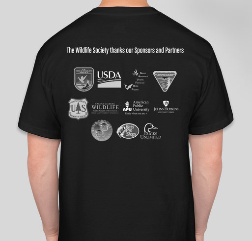 The Wildlife Society 2020 Virtual Conference T-Shirt Campaign Fundraiser - unisex shirt design - back