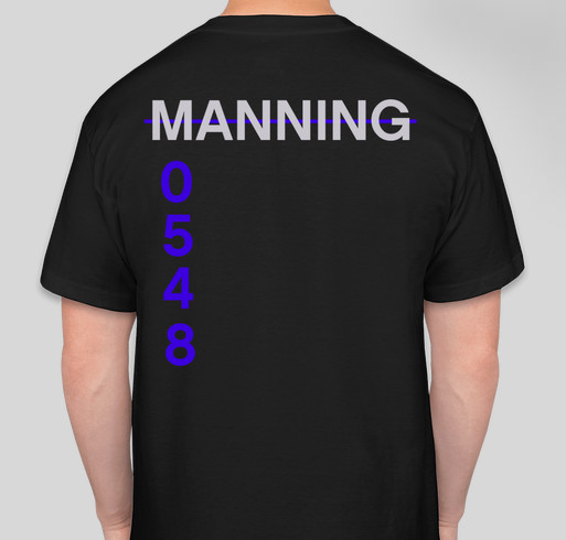 Manning's March Fundraiser - unisex shirt design - back