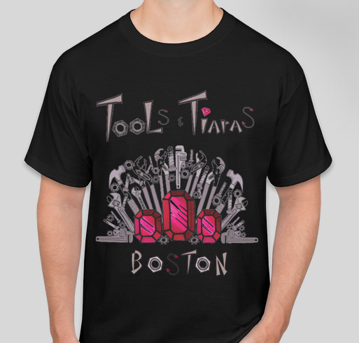 Tools & Tiaras Boston Summer Camp Volunteer T-shirts Fundraiser - unisex shirt design - small