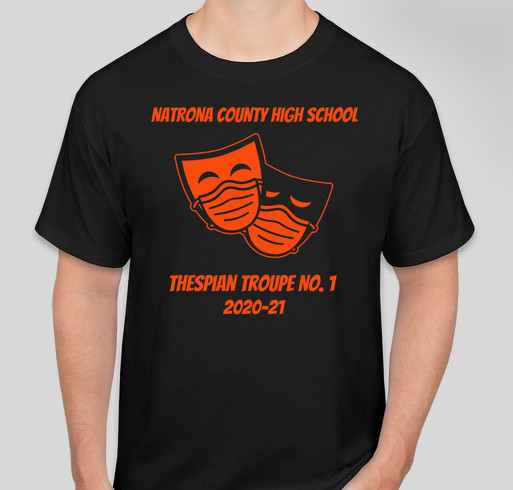 NCHS Thespian Troupe COVID year shirts Fundraiser - unisex shirt design - front