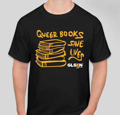 GLSEN Washington's Rainbow Library project Fundraiser - unisex shirt design - front