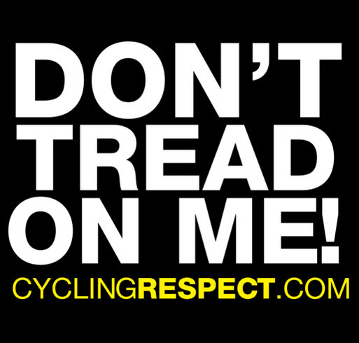 Dont Tread on Me / www.CyclingRespect.com shirt design - zoomed