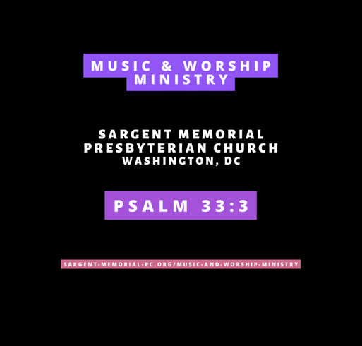 SMPC Music & Worship Fundraiser shirt design - zoomed