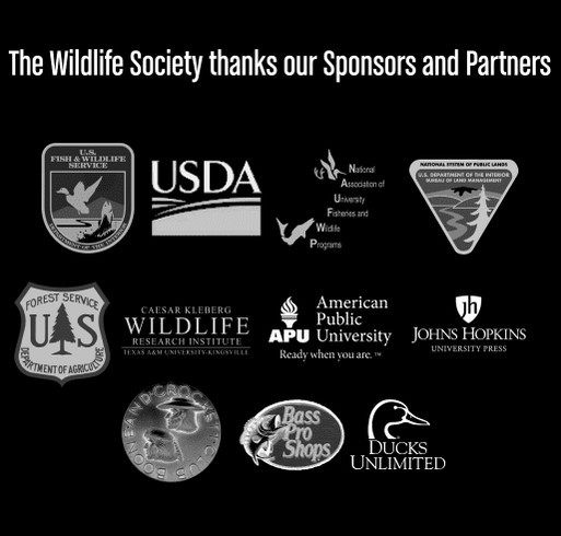 The Wildlife Society 2020 Virtual Conference T-Shirt Campaign shirt design - zoomed