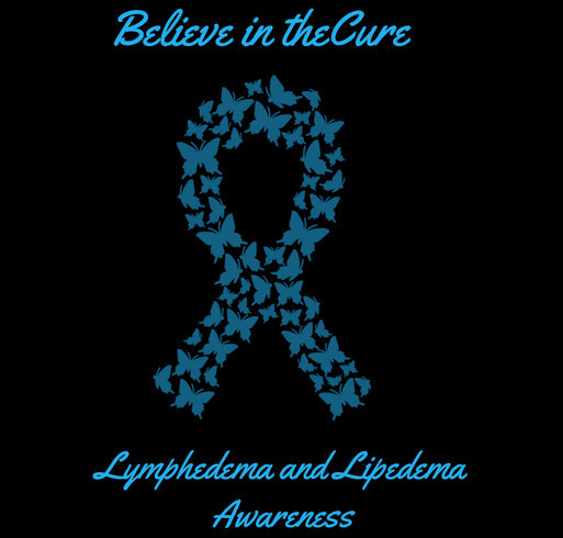 Lymphedema & Lipedema Awareness Fundraiser shirt design - zoomed