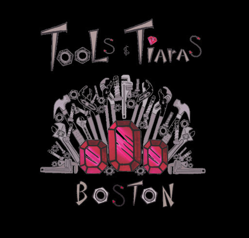Tools & Tiaras Boston Summer Camp Volunteer T-shirts shirt design - zoomed